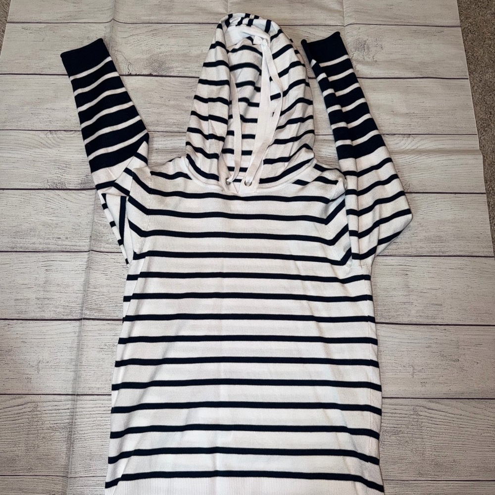 NWT Women's Lety & Me Striped Hoodie